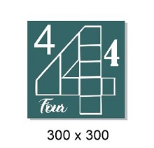 Number 4 multi photo frame ,300 x 300 mm sold individually